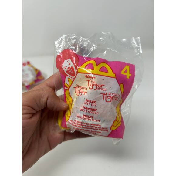 2000 McDonald's Happy Meal The Tigger Movie Eeyore, Roo & Piglet NEW - Picture 4 of 4